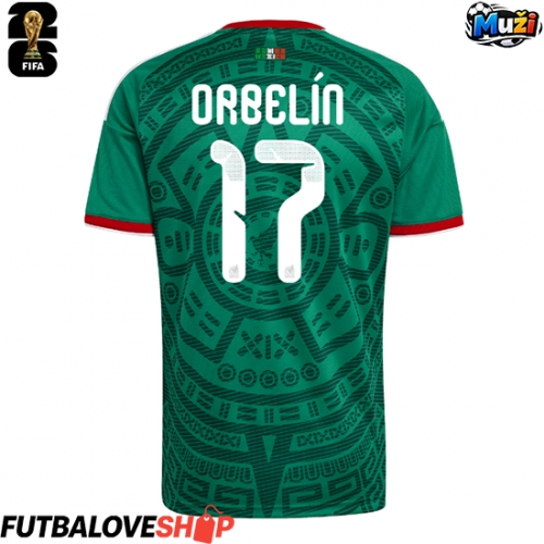 Dres Mexiko Orbelin Pineda #17 Domáci MS 2026 Krátky Rukáv